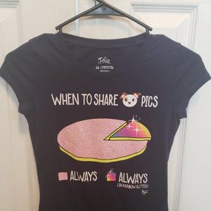 Girls glittery Justice shirt